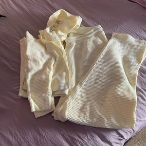 Waffled Two piece sweatsuit